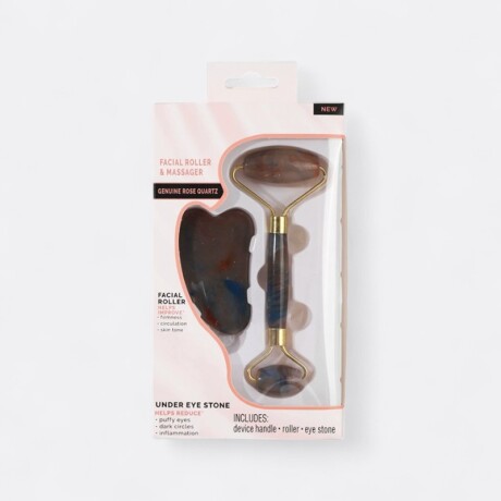 Rodillo Facial Masajeador 2 Piezas Negro