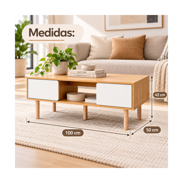 Mesa Ratona Movi Esh0077 MESA RATONA MOVI MARRON ESH0077