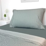 JUEGO DE SABANAS ALGODON 180H TWIN 90x190+30CM RAYAS GRIS CANNON JUEGO DE SABANAS ALGODON 180H TWIN 90x190+30CM RAYAS GRIS CANNON