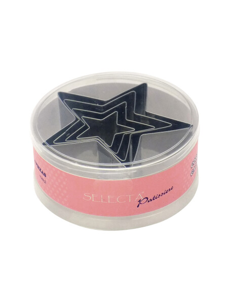 SET 4 PCS CORTANTE PARA GALLETA METAL ESTRELLA SET 4 PCS CORTANTE PARA GALLETA METAL ESTRELLA