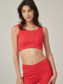 Tops Cavado Coral Rojizo