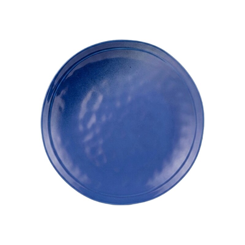 PLATO PLAYO CERAMICA AZUL 27CM Unica