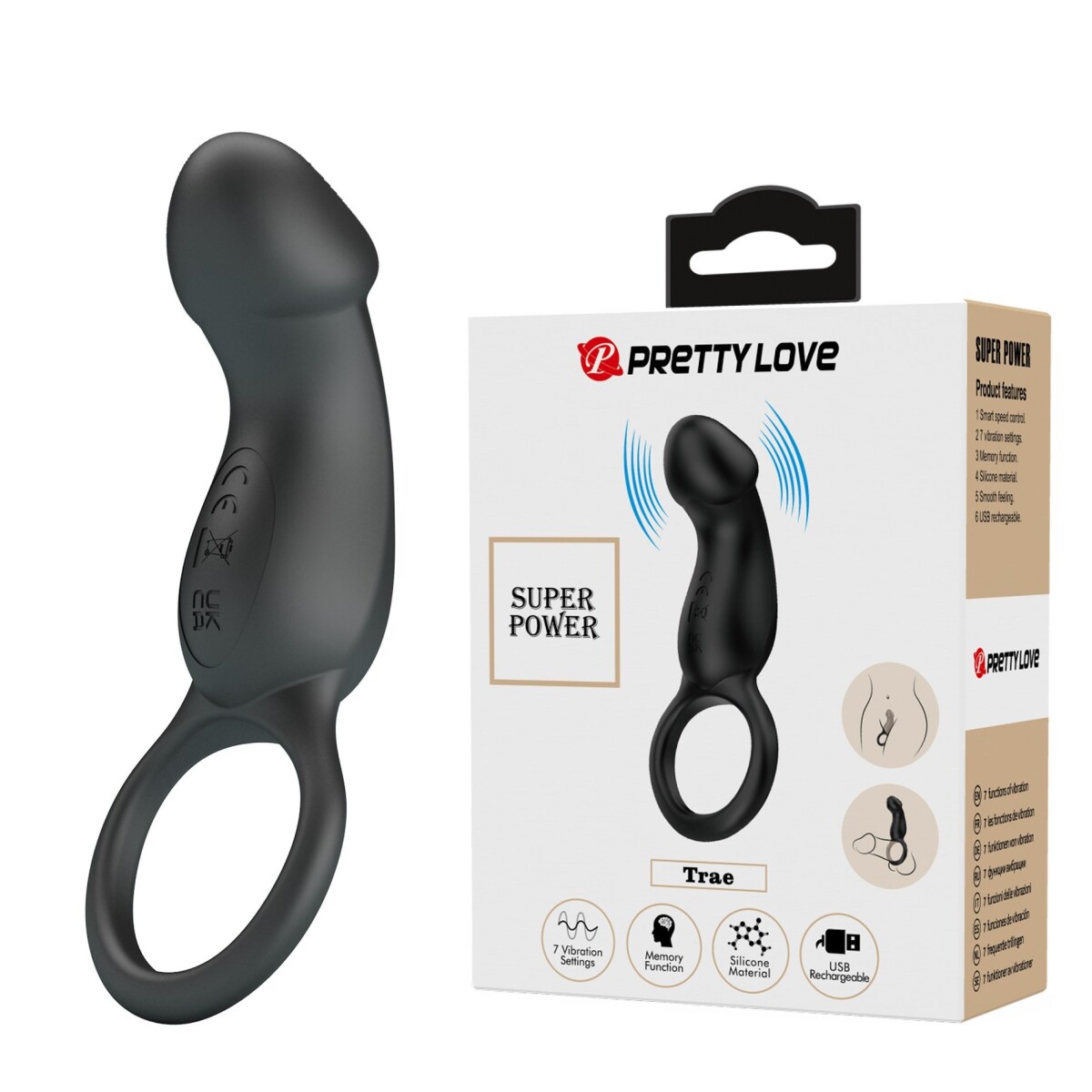 Vibrador Discreto Unisex Trae Pretty Love 