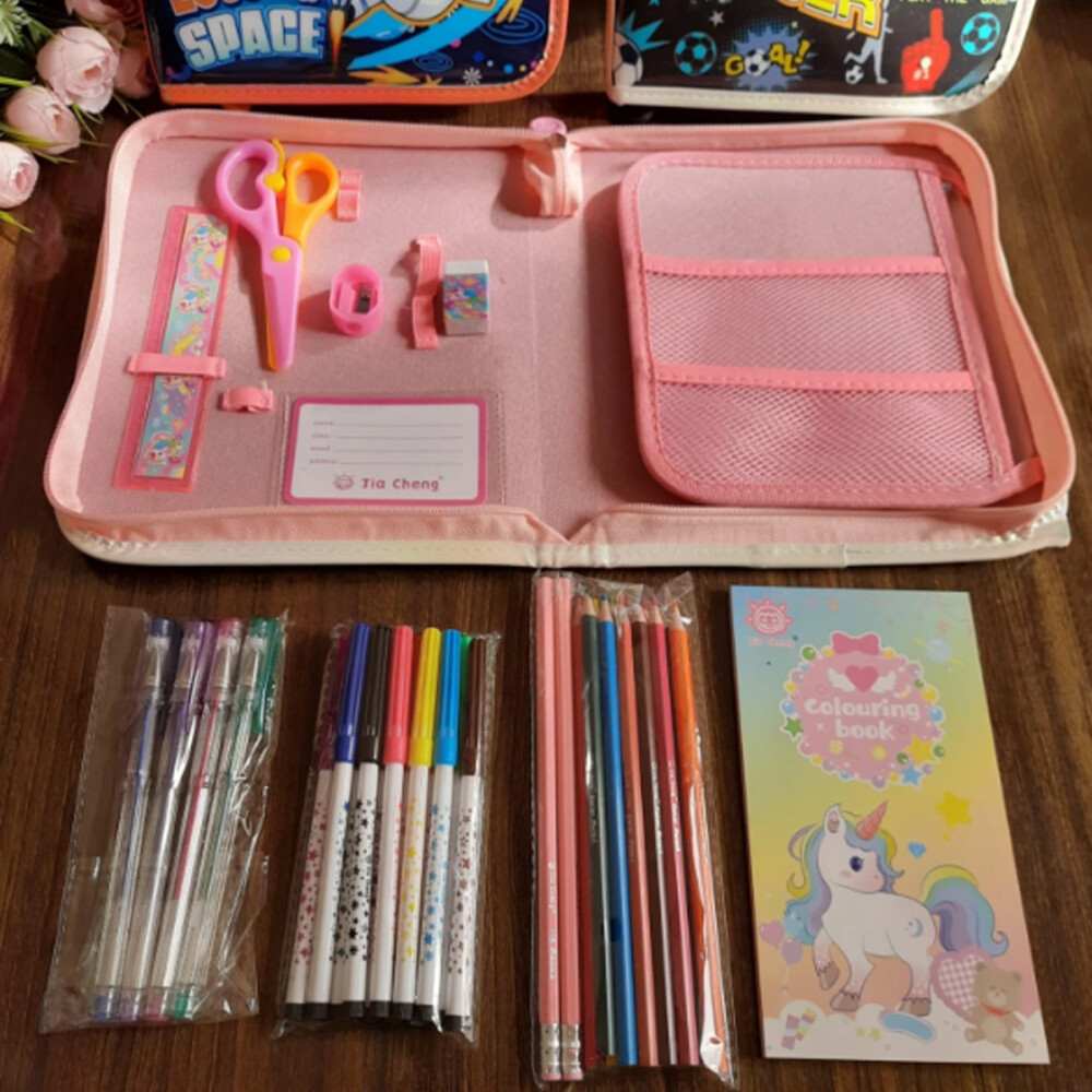 Cartuchera Infantil 36 Accesorios Unicornio Cartuchera Infantil 36 Accesorios Unicornio