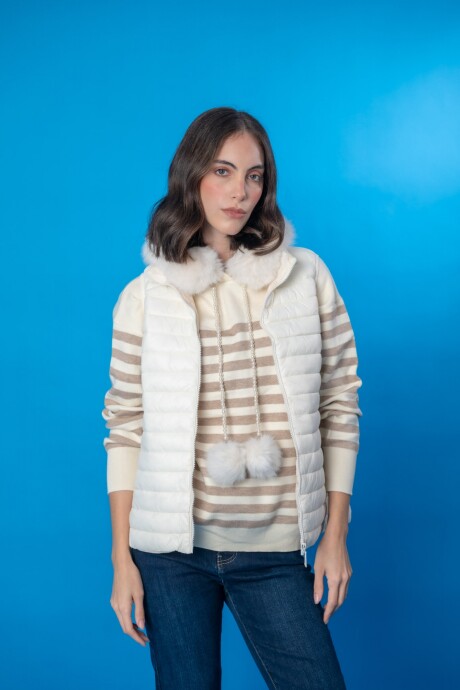 Chaleco nylon Blanco