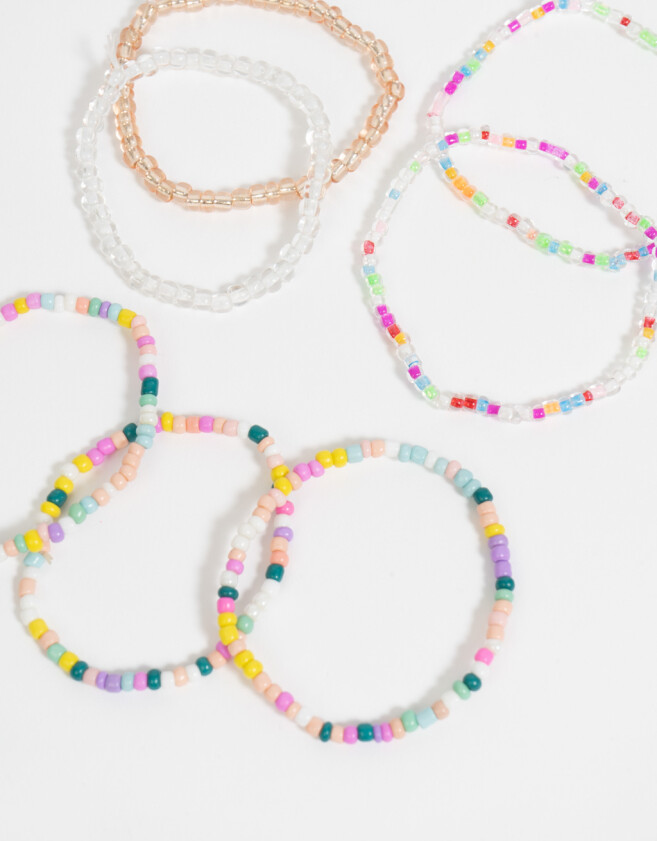 Pulseras Infantiles Color Block Set De Pulseras Kids Colors - Combinacion Multicolor