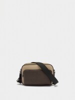 Bolso Bandolera Patchwork marron