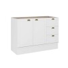 Bajo Mesada AMERICANA 120 cm MDF Blanco Bajo Mesada AMERICANA 120 cm MDF Blanco