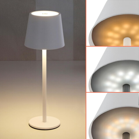 Lampara Escritorio Mesa Velador Led Recargable Inalambrica IMBACK Color Blanco Lampara Escritorio Mesa Velador Led Recargable Inalambrica IMBACK Color Blanco