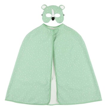 Disfraz Infantil Capa Y Máscara Animales Trixie Divertido Diseño Oso Polar