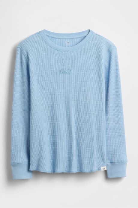 Remera Logo Gap Niño Wind Blue