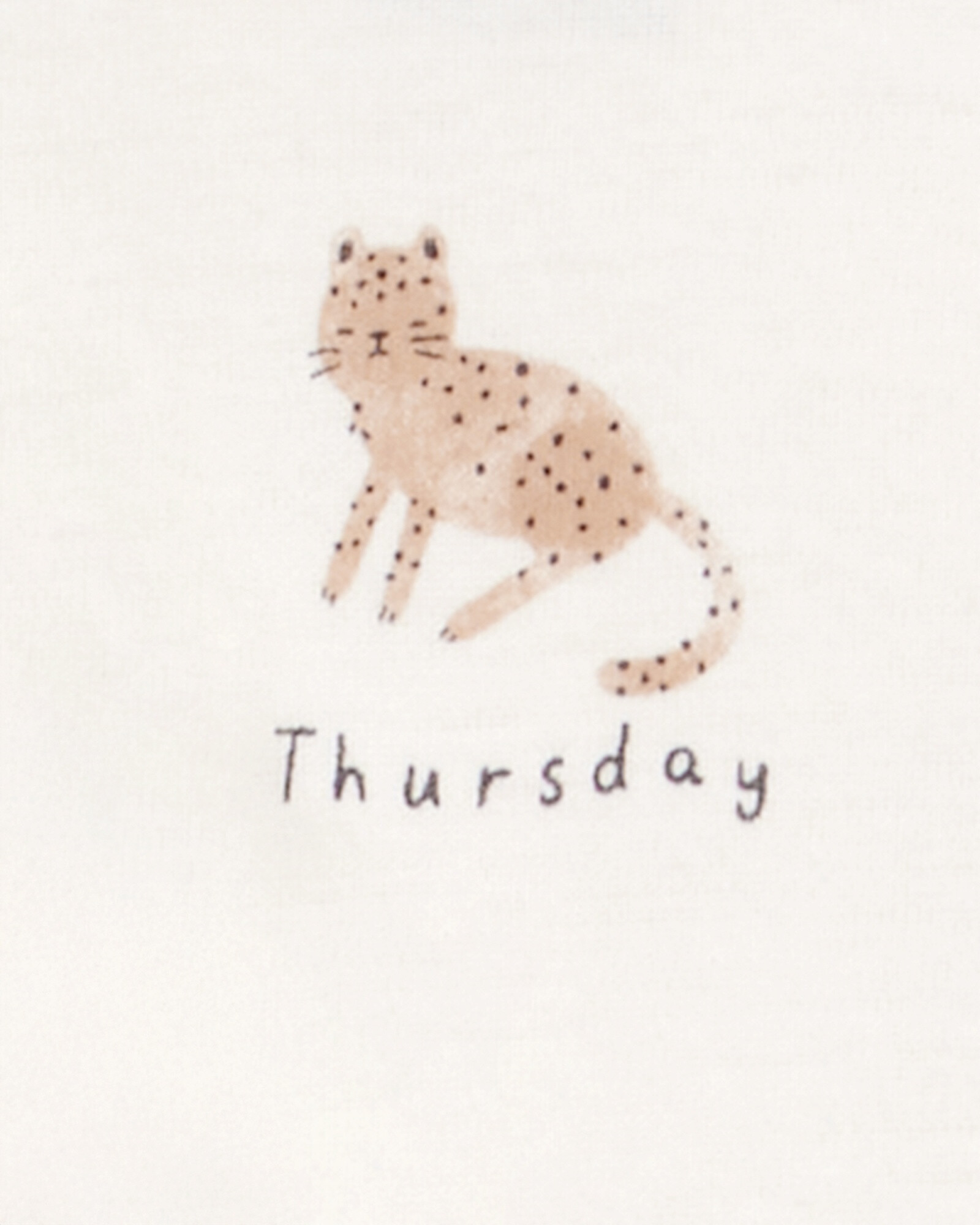 Pack siete bodies de algodón, manga corta, estampa animales Sin color