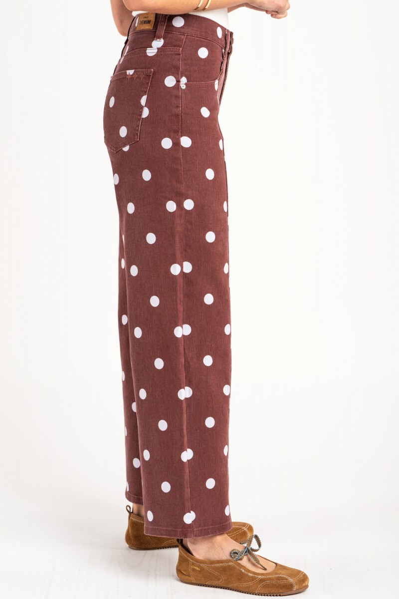 Jean Print Lunares Rojo