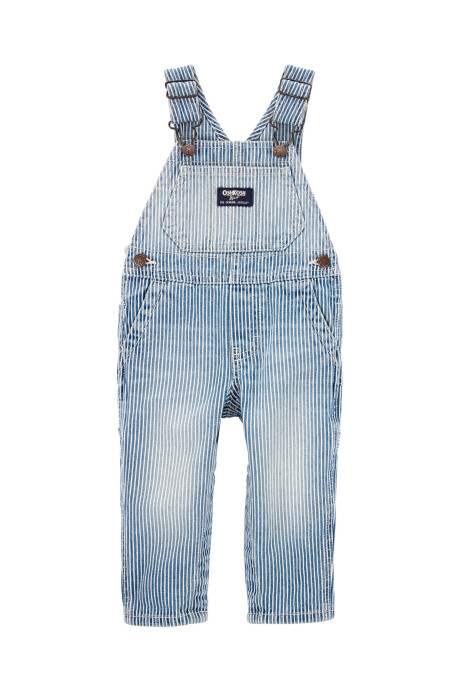 Enterito jean, diseño a rayas. Talles 6-24M Sin color