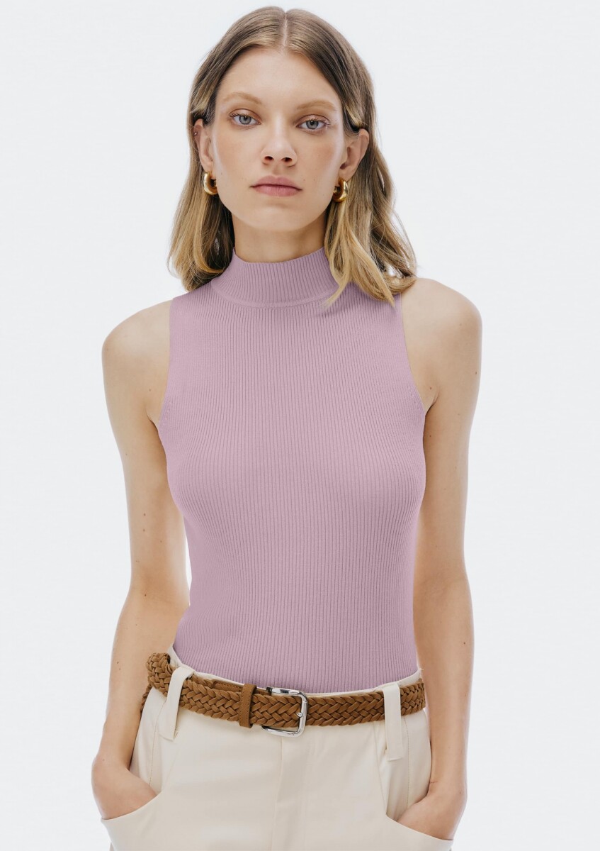 BLUSA SM FEM - LILAC 