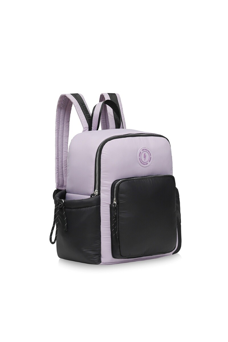 Mochila puffer Negro