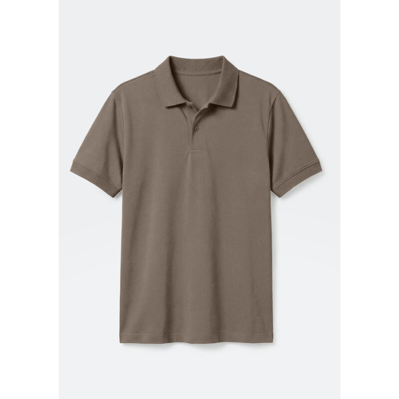 CAMISA POLO MM MASC MARROM MEDIO