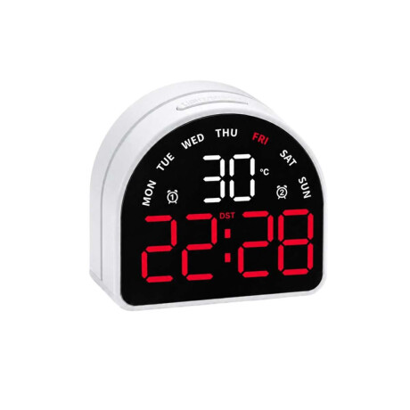 Reloj digital con indicador de temperatura Arco Rojo