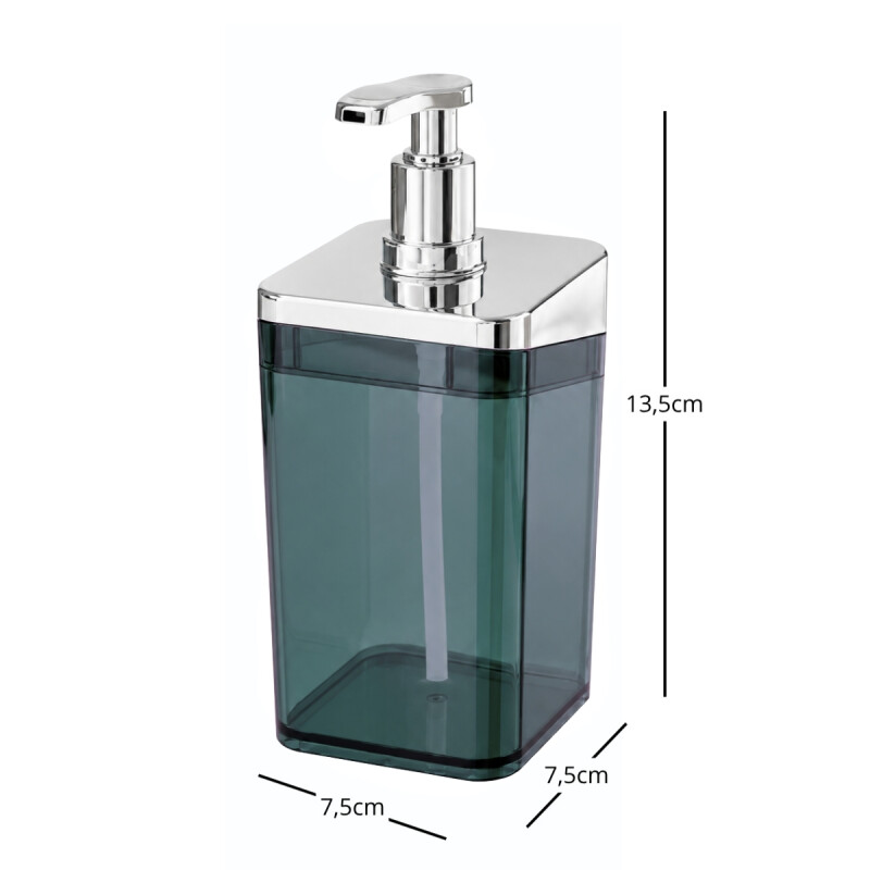 Dispensador de jabón 350ml NEGRO METALIZADO