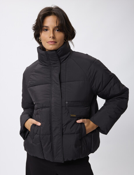 Campera nylon Bravela negro