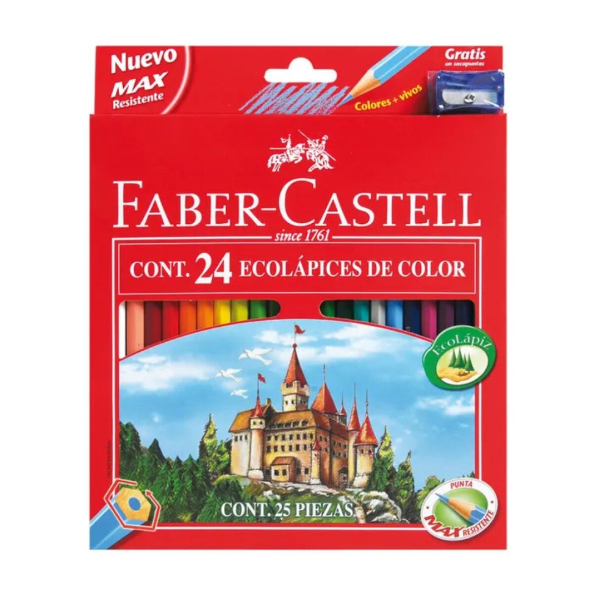 Lapiz Color Faber Castell Largo x24 - Zz 