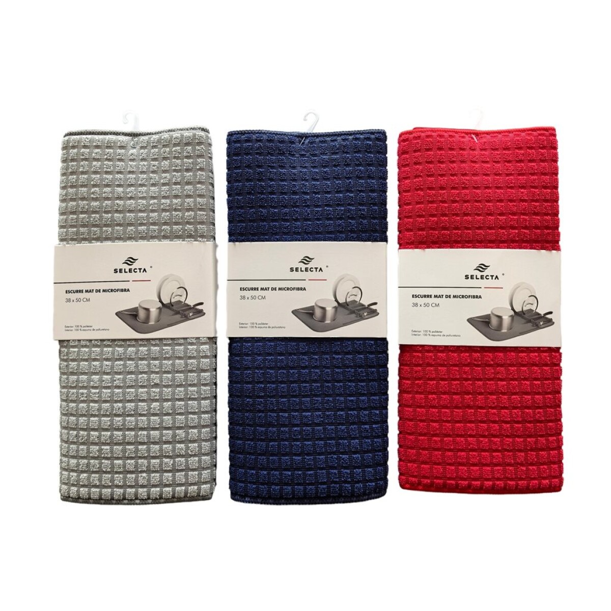 ESCURRE MAT DE MICROFIBRA 38X50CM SURTIDO 