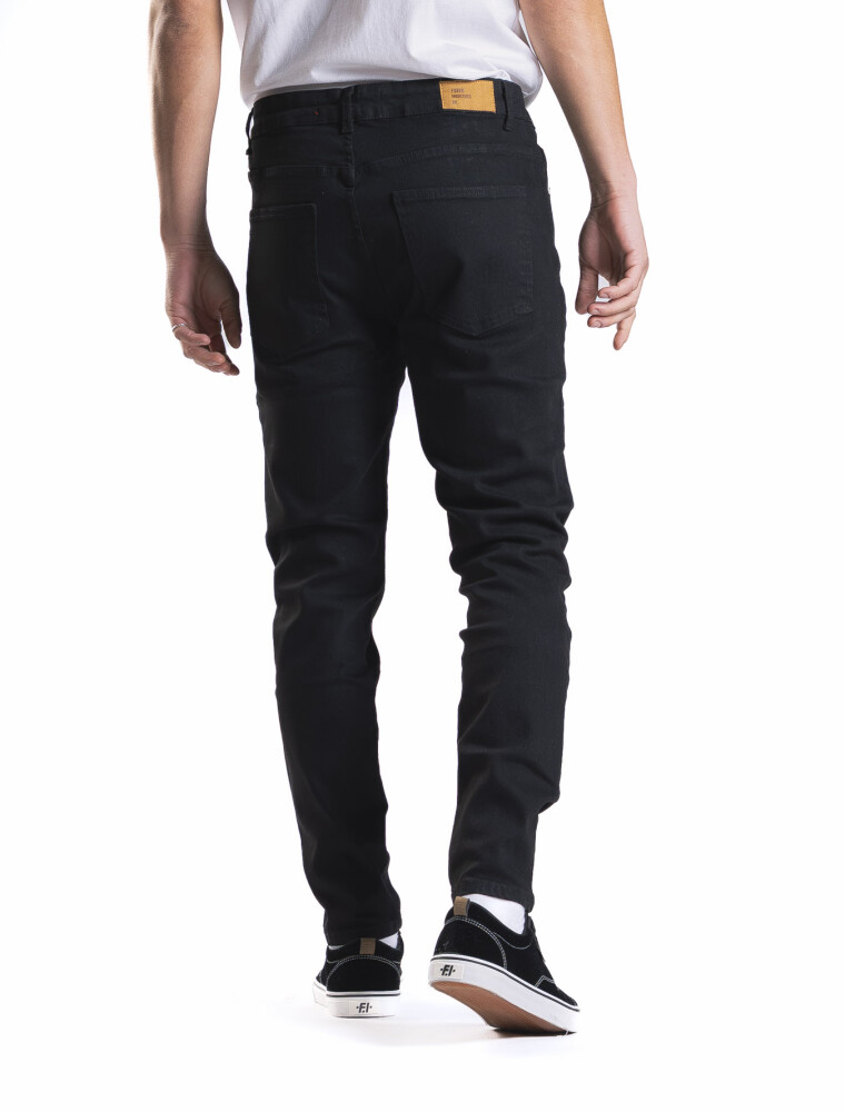 Jean Slim Fit Largo 30 Negro