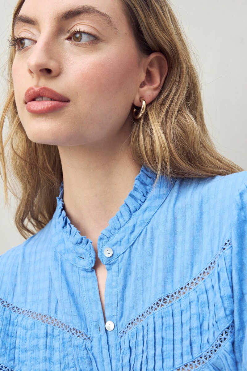 CAMISA ERRANTE Celeste Cielo