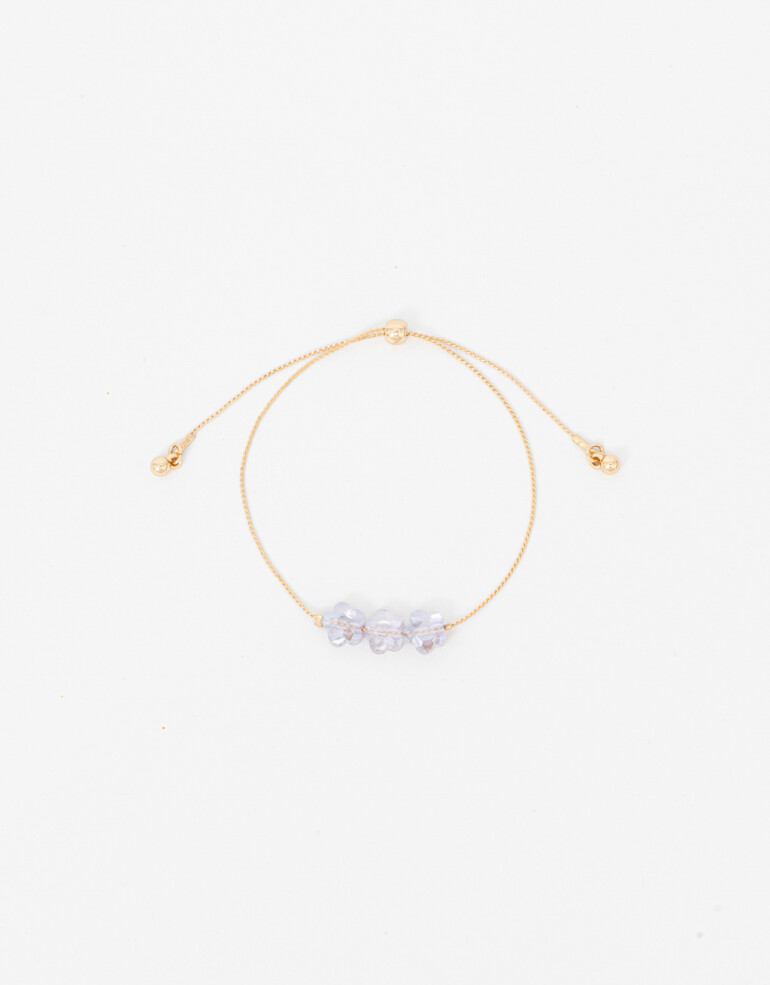Pulseras Flexibles Con Dijes Pulsera Flexible Con Charms - Dorado