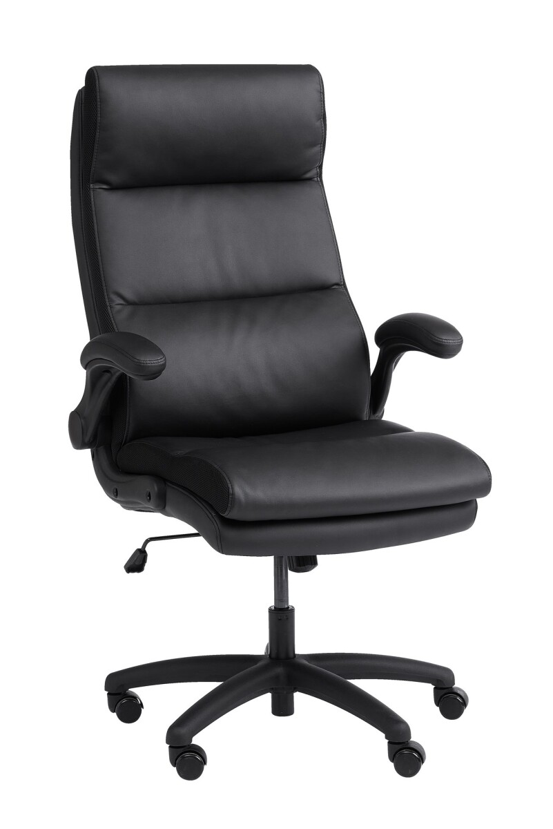 Silla oficina KASTBJERG polipiel negro 