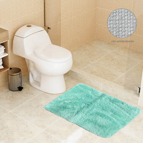 Alfombra Baño con Pelo Largo Home Class 40 x 60 cm MENTA