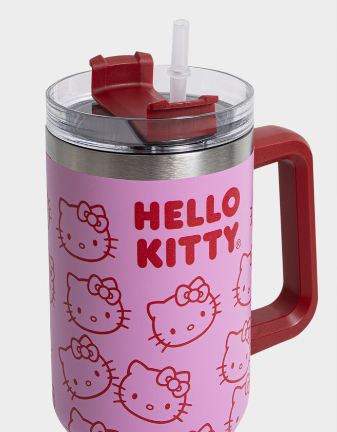 Accesorios Cocina Estampados Vaso Térmico "hello Kitty" - Rosa Claro