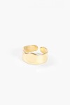 Anillo acero ajustable irregular dorado