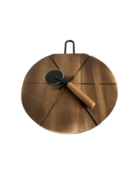 SET TABLA MADERA + CORTADOR PIZZA D31x1.5CM SET TABLA MADERA + CORTADOR PIZZA D31x1.5CM