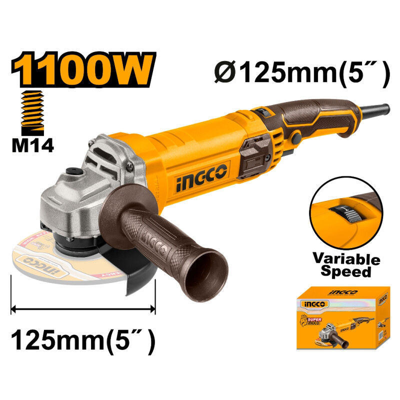 Amoladora Angular Ingco 1100w 125mm Amoladora Angular Ingco 1100w 125mm