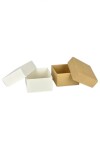 Caja Rectangular 15x16x9 cm REVERSIBLE BLANCO MADERA
