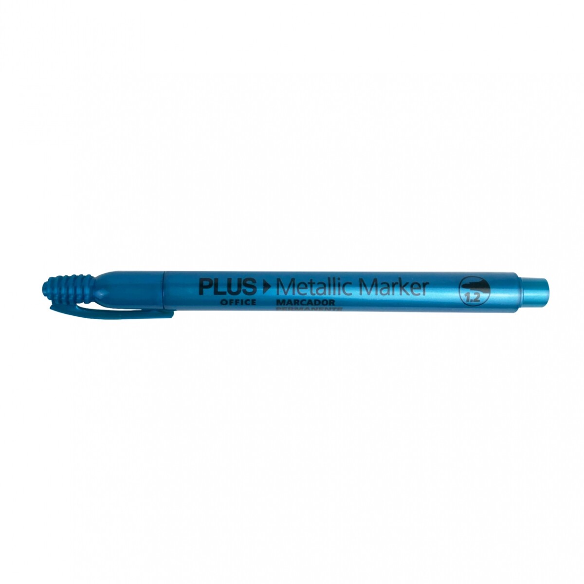 Marcador Plus Office Metalizado 1.2 mm - Azul 