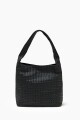 Cartera trenzada negro
