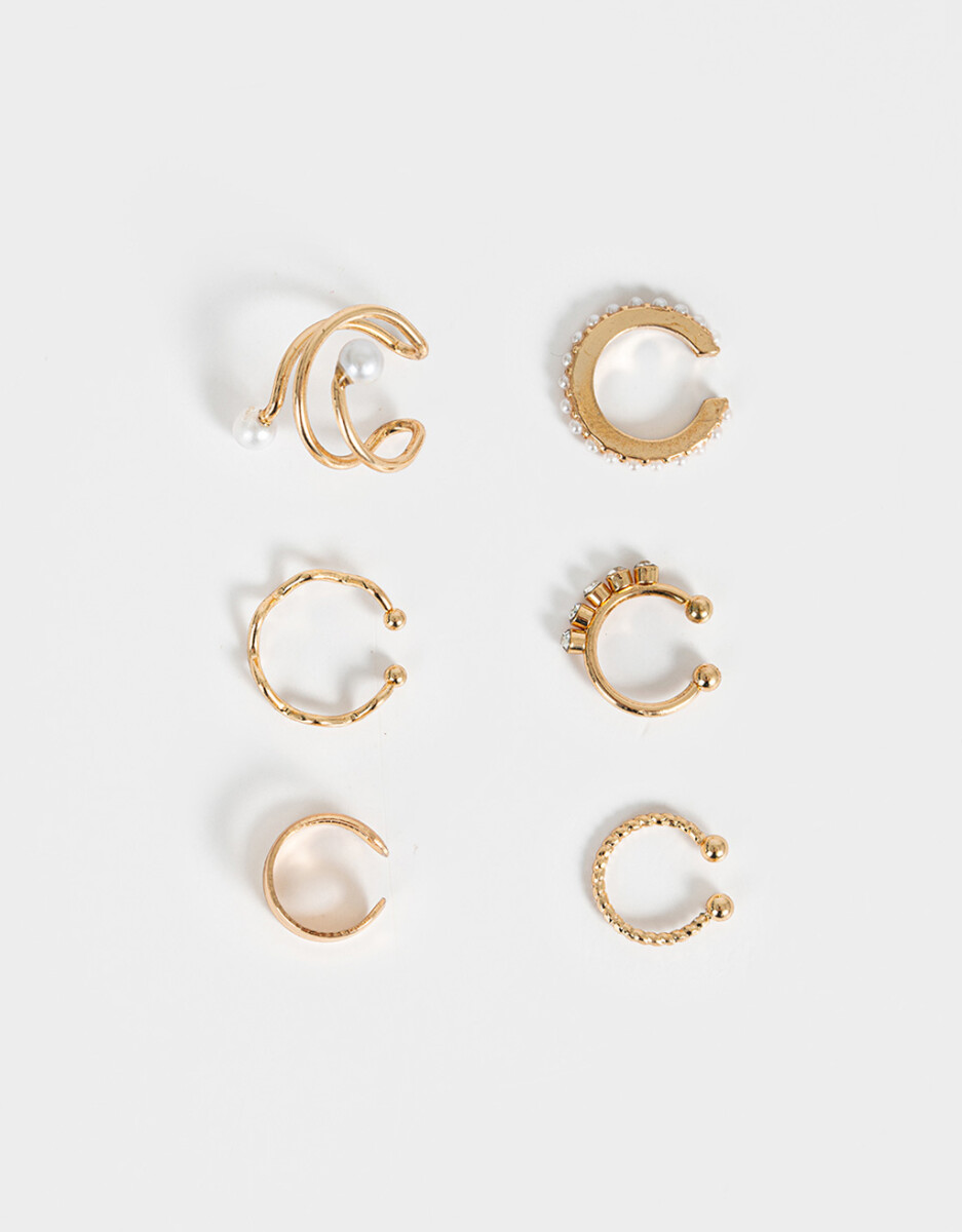 Set De Earcuffs De Metal 