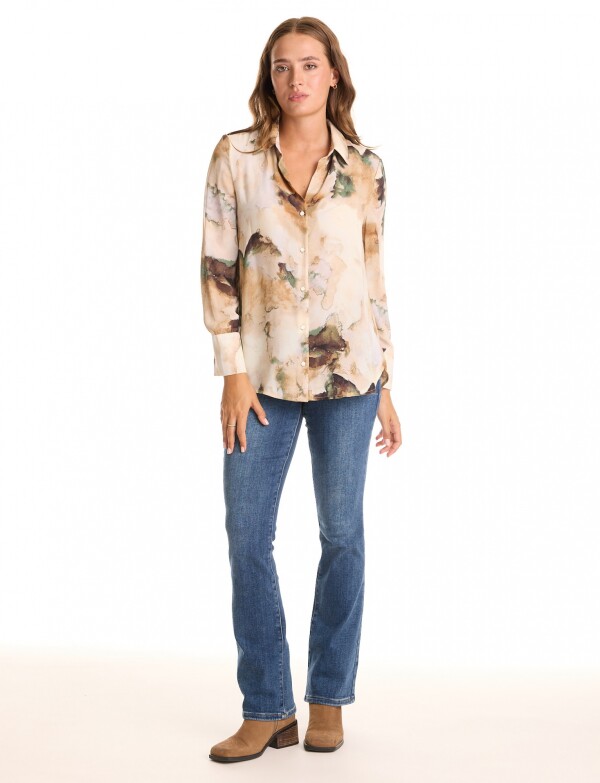 Camisa Printed BEIGE/MULTI