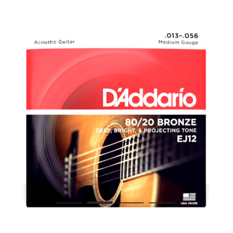 Set de Cuerdas 013 de Acero para Guitarras D'Addario EJ12 Set de Cuerdas 013 de Acero para Guitarras D'Addario EJ12