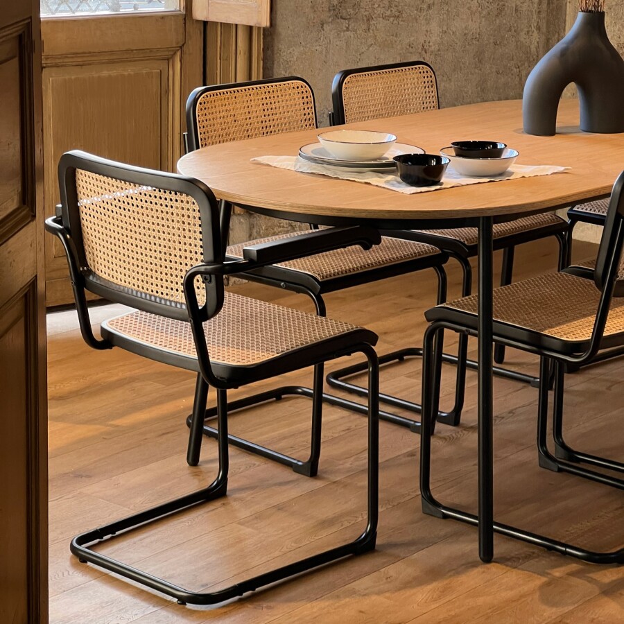 Silla Bauhaus Brazos All Black
