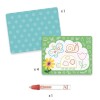 DJ090 Set De Dibujos Para Colorear Mágicos 4 Láminas +18m Djeco - Mariposa
