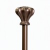VARA METAL BRONCE P/CORTINA 218-304.8CM Unica