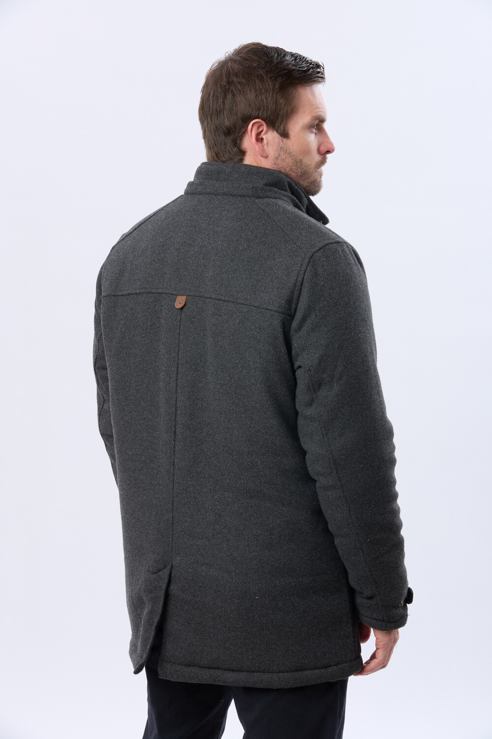 SACO DE PAÑO CON CAPUCHA Gris