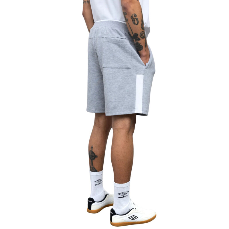 UMBRO BERMUDA CUTS Gris-blanco