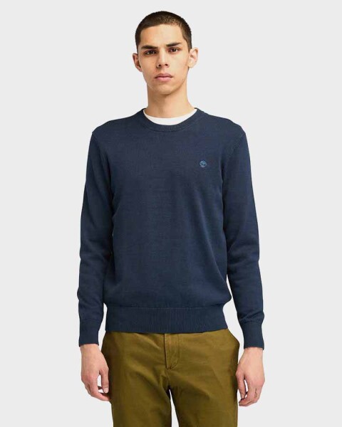 Poleron Cotton Crew Neck Hombre 3725