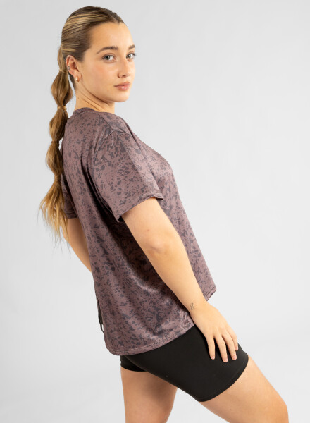 Style open back shirt Marron