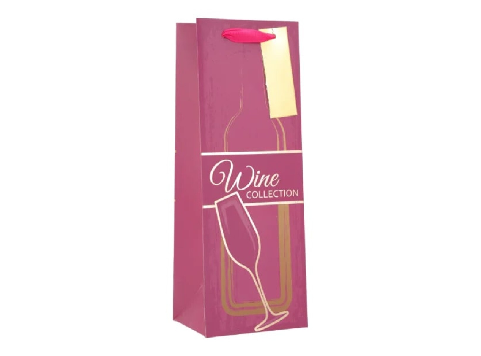 Bolsa Botella Top "Wine" Colores - Rosa 