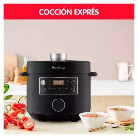 Olla a Presión Moulinex Turbo Cusine Multifunción Negra